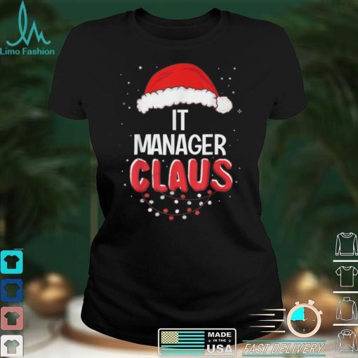 Official IT Manager Santa Claus Christmas Matching Costume T Shirt
