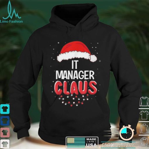Official IT Manager Santa Claus Christmas Matching Costume T Shirt