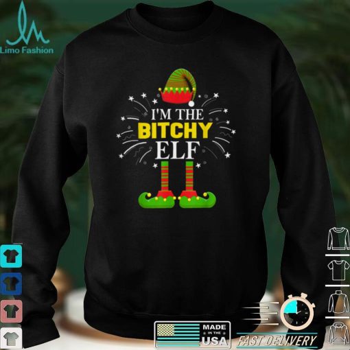 Official I’m The Bitchy Elf Family Matching Group Christmas Costume Sweater Shirt
