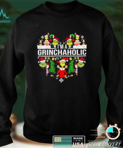 Official I'm a Grinchaholic heart Christmas 2021 Sweatshirt hoodie, sweater shirt