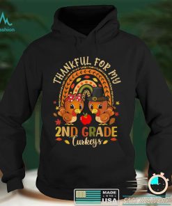 Official Kids Kids Teacher Thankful For My Little Turkeys 2nd Grade Sweater Shirt