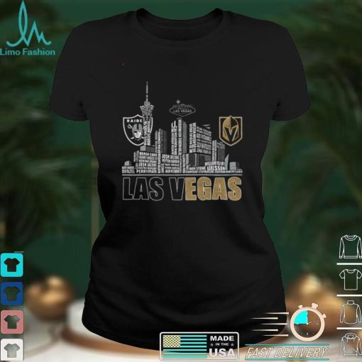 Official Las Vegas City Las Vegas Raiders And Vegas Golden Knights Shirt