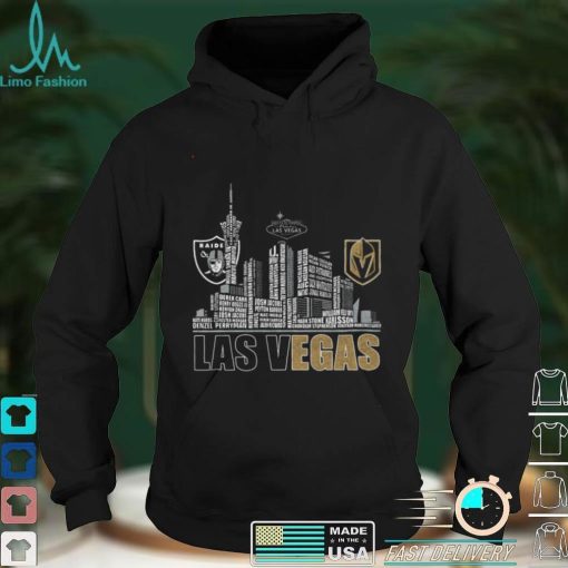 Official Las Vegas City Las Vegas Raiders And Vegas Golden Knights Shirt