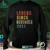 Official Legend Since November 2011 10th Birthday Gift 10 Years Old T Shirt Hoodie, Sweat