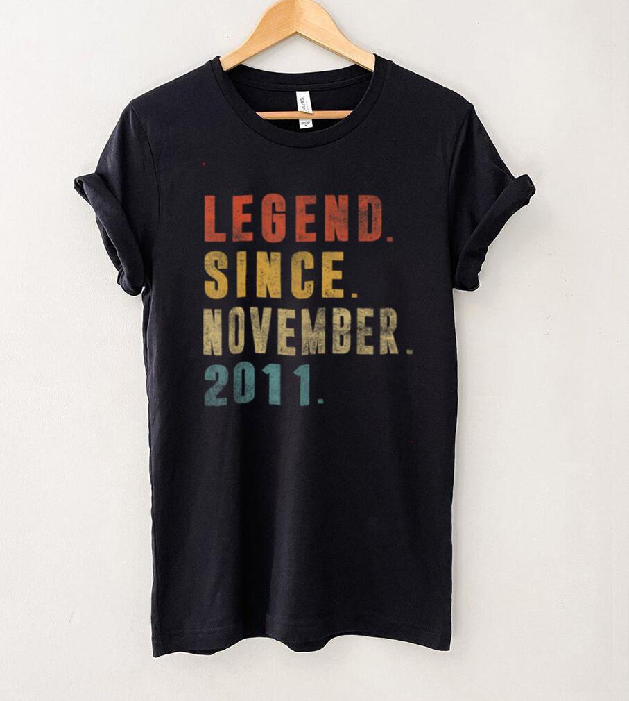 Official Legend Since November 2011 10th Birthday Gift 10 Years Old T Shirt Hoodie, Sweat