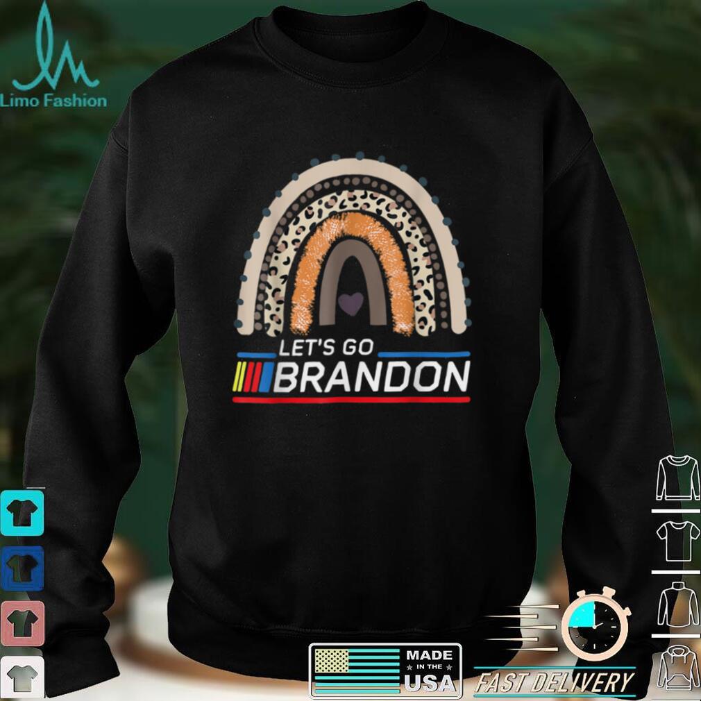 Official Let's Go Brandon Rainbow Leopard Tee T Shirt Official Let's Go Brandon Rainbow Leopard Tee T Shirt