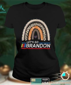 Official Let's Go Brandon Rainbow Leopard Tee T Shirt