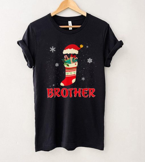 Official Little Christmas Stockings Brother Family Pyjama Xmas Tree Sweater Shirt