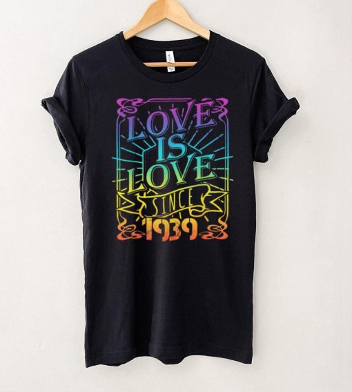 Official Love is Love Pride Birthday Retro 1939 Be LGBTQ Kind Rainbow Sweater Shirt