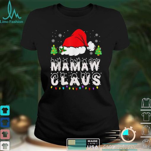 Official Mamaw Claus Shirt Family Matching Mamaw Claus Pajama Sweater Shirt