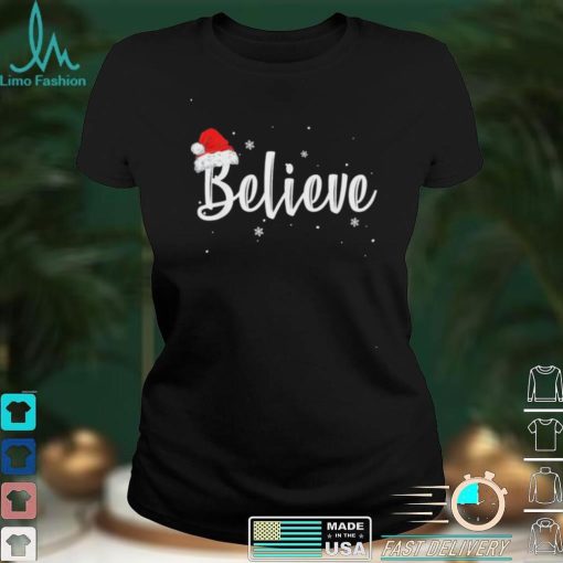 Official Merry Christmas Believe in Santa Claus Shirt hoodie, sweater shirt