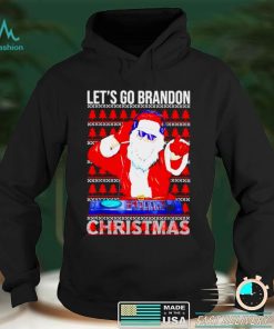 Official Official dJ Santa lets go Brandon Christmas shirt