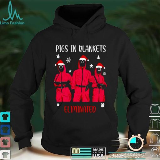 Official Pigs In Blankets Eliminated Christmas Sweater Shirt hoodie, Sweater