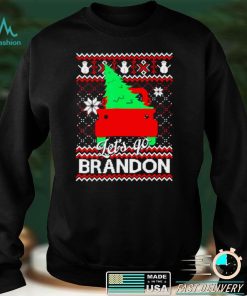 Official Red Truck Let's Go Brandon Ugly Christmas Tree Sweater T Shirt hoodie, Sweater