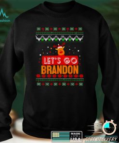 Official Reindeer lets go brandon christmas shirt