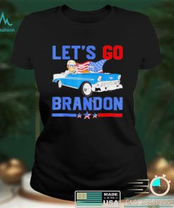 Official Riding With Joe Biden American Flag Truck Lets go Brandon Shirt