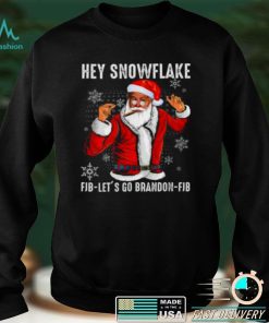 Official Santa Joe Biden hey snowflake lets go brandon patriot patriotic Christmas shirt