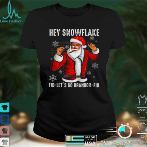 Official Santa Joe Biden hey snowflake lets go brandon patriot patriotic Christmas shirt