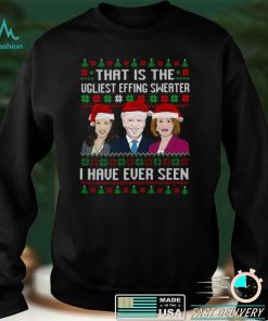 Official Santa Kamala Harris Joe Biden Nancy Pelosi I have ever seen that is the Ugliest effing Christmas shirt