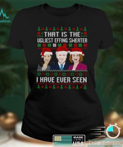 Official Santa Kamala Harris Joe Biden Nancy Pelosi I have ever seen that is the Ugliest effing Christmas shirt