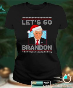 Official Santa Trump lets go brandon anti Biden Ugly Christmas 2021 shirt