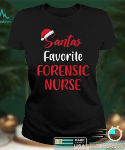 Official Santas Favorite Forensic Nurse Christmas T Shirt Hoodie, Sweat
