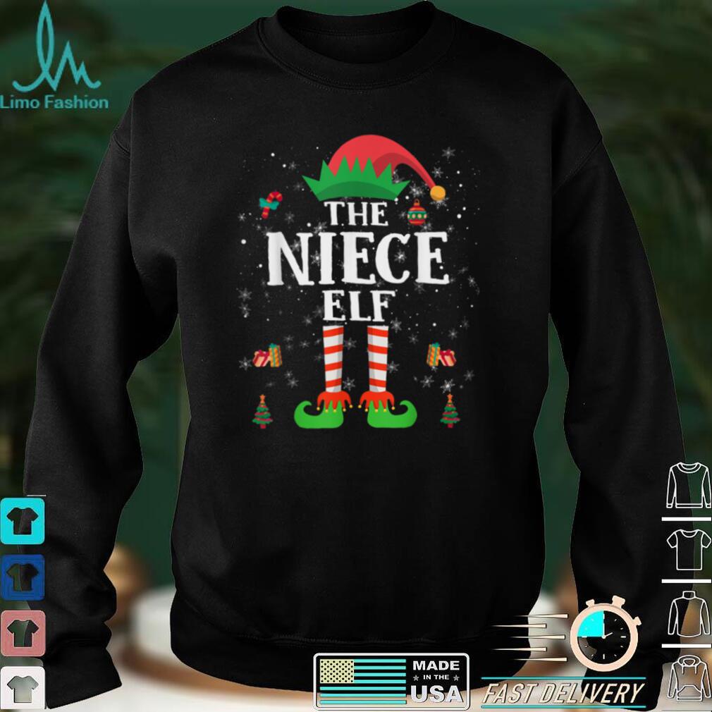 Official The NIECE Elf Christmas Funny Family matching pajamas Elf T Shirt Hoodie, Sweat