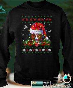 Official Ugly Sweater Christmas Pajama Lights Rugby Sport Lover T Shirt