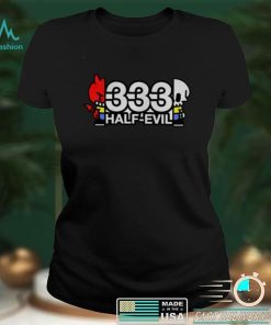 Official cat Demon Skeleton 333 half evil shirt