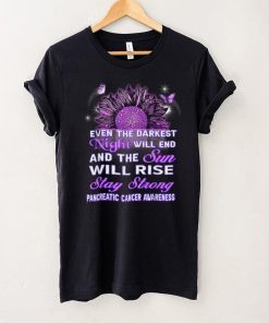 Pancreatic Cancer Awareness Purple Ribbon Sunflower T Shirt