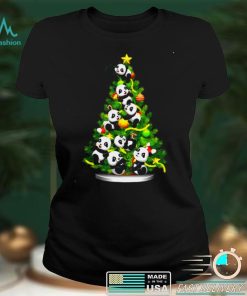 Panda Christmas Tree Decorations Ornaments Gifts Panda Lover T Shirt