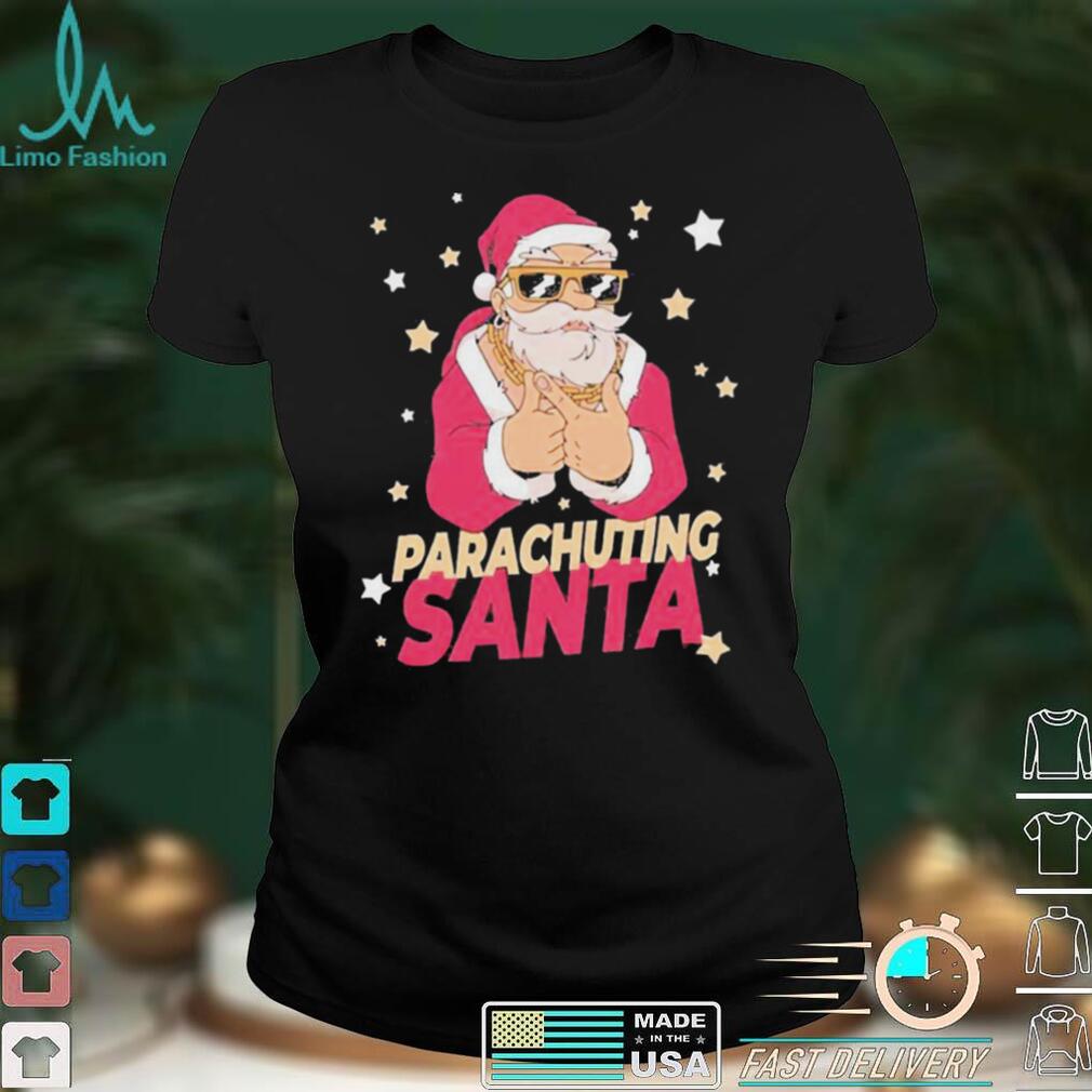 Parachuting Santa Claus Christmas Holiday Parachuting Sweater Shirt Parachuting Santa Claus Christmas Holiday Parachuting Sweater Shirt