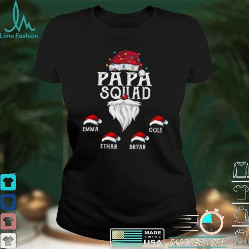 Personalized Grandpa Squad Christmas Shirt For Grandpa T shirt