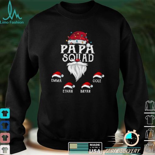 Personalized Grandpa Squad Christmas Shirt For Grandpa T shirt
