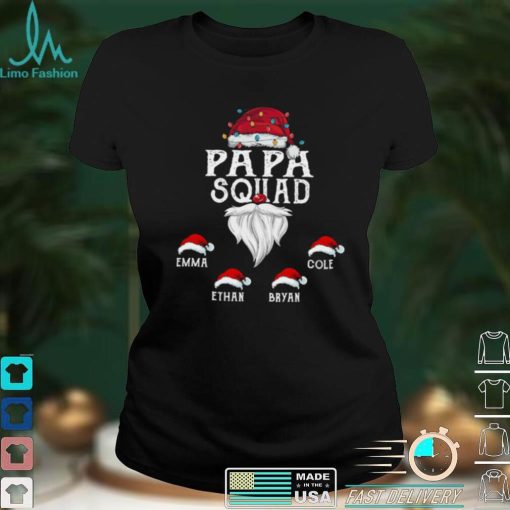 Personalized Grandpa Squad Christmas Shirt