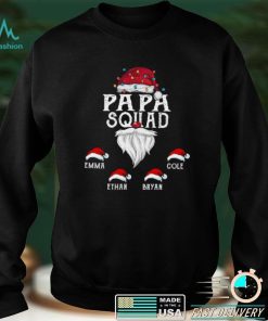 Personalized Grandpa Squad Christmas Shirt