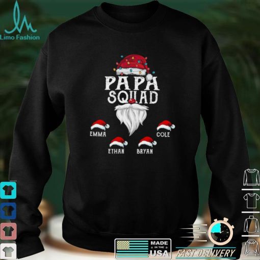 Personalized Grandpa Squad Christmas Shirt