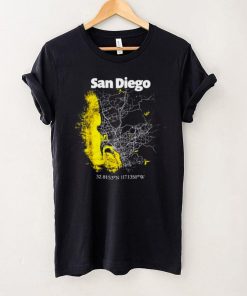 San Diego California Street Map Hometown Pride Souvenir Shirt