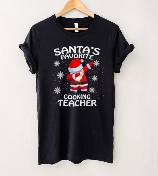 Santas Favorite Cooking Teacher Christmas Sweater T shirt