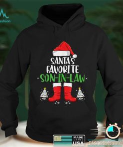 Santas Favorite Son In Law Family Matching Group Christmas T Shirt