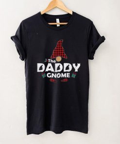 The Daddy Gnome Buffalo Plaid Matching Family Christmas T Shirt