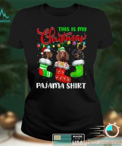 This Is My Christmas Pajama Dachshund Dog Xmas Lights T Shirt