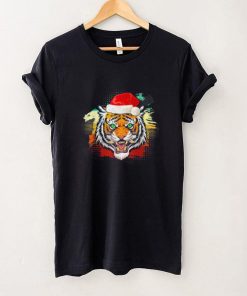 Tiger Gifts Woman Christmas Santa Hat Animal Lover Whisperer Shirt