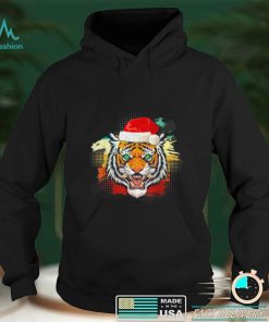 Tiger Gifts Woman Christmas Santa Hat Animal Lover Whisperer Shirt