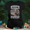 Womens I Have 2 Tittles Veteran And Poppop Fathers Day Shirt