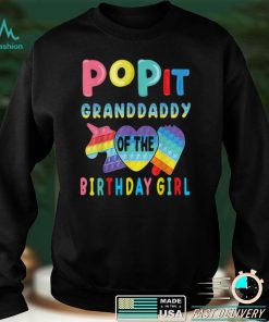 granddaddy of the Birthday Girl Pop It Unicorn Birthday Kids T Shirt