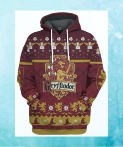 3D Harry Potter Gryffindor Christmas Style Ver 1 Custom Hoo