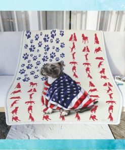 American Staffordshire Terrier Dog Sofa Throw Quilt Blanket