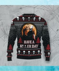 Black Cat Have Killer Day Halloween Sweater