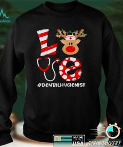 Christmas Nurse Love Dental Hygienist Santa Reindeer Nurse Hat Elf Sweater Shirt
